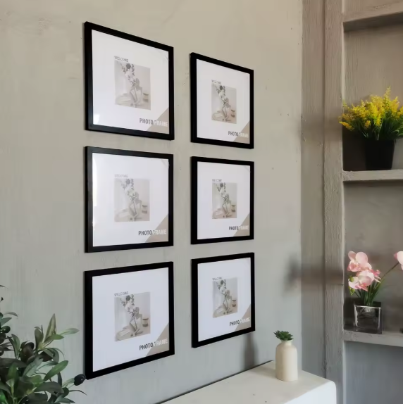 Cadre photo noir élégant 15X15cm (Lot de 3) 🖼️ – Image 2